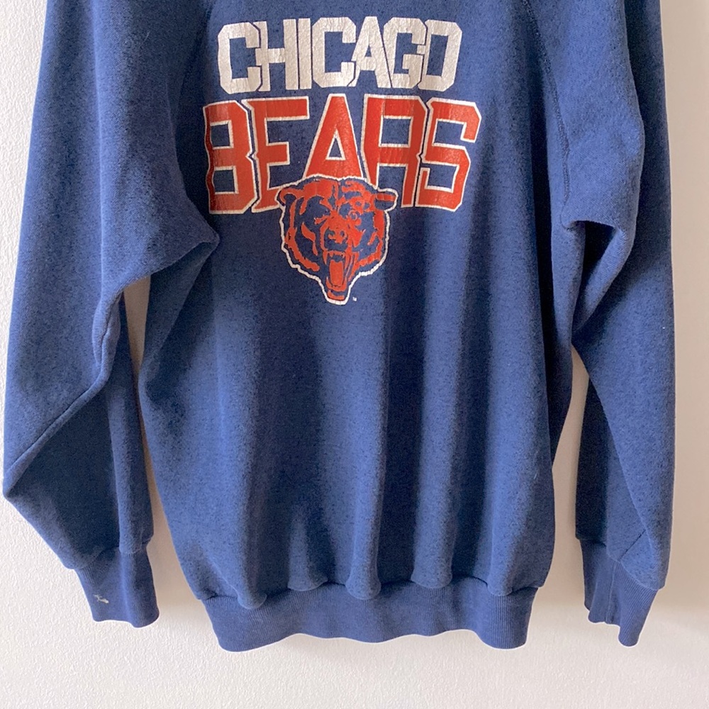 Vintage Blue Chicago Bears Sweatshirt - Picture 3 of 7